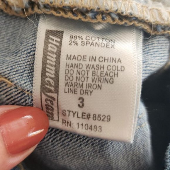 Hammer Jeans Women’s Los Angeles Blue Light Wash Distress High Rise Denim sz 3 - Picture 13 of 13